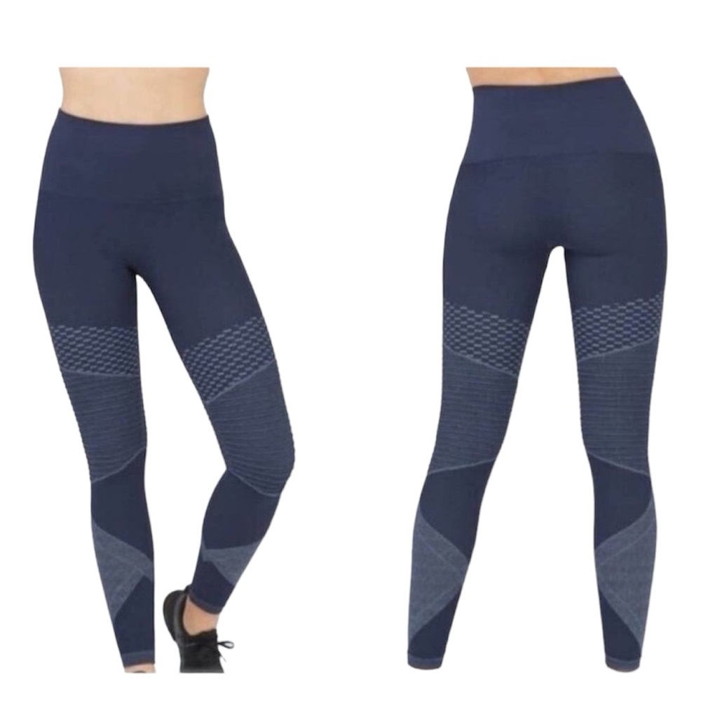 SPANX Seamless Moto Legging- Indigo Sky Size Small NWT - Picture 1 of 10